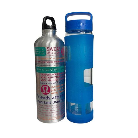 Lululemon Water Bottles Set of 2: Pure Balance and Sigg Aluminum Reusable - Picture 1 of 9